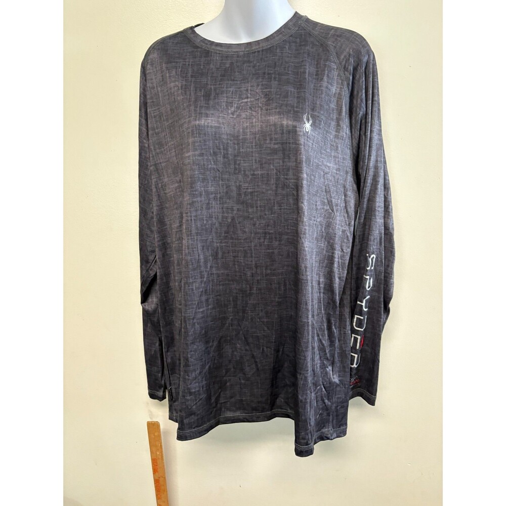 Spyder Men’s Long Sleeve Rash guard Black, Size Large - NWT